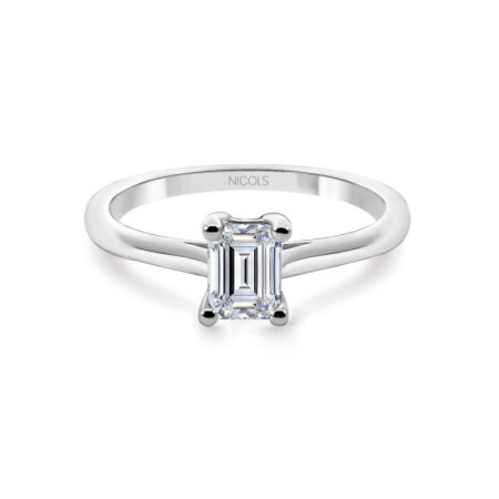 Diamond Ring 0.50 Emerald Cut Camille Engagement