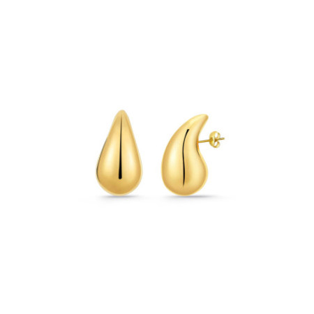 Drop Gold Earrings 14mm Nochentera