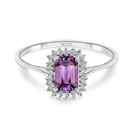 Amethyst and Diamonds Ring Candy