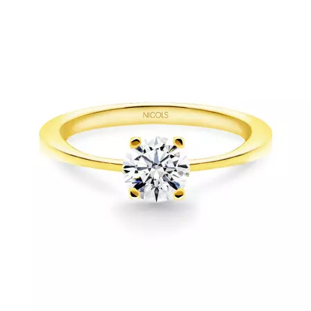 Katherine Engagement Ring Yellow Gold (18kt) with Diamond 0.10-0.50ct
