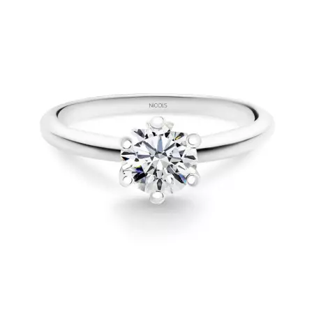 Charlotte Platinum Engagement Ring with Diamond 0.10-0.50ct
