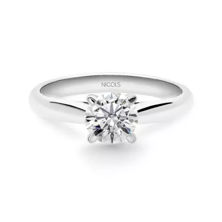 Nancy Engagement Ring White Gold (18Kt) with Diamond 0.10-0.50ct