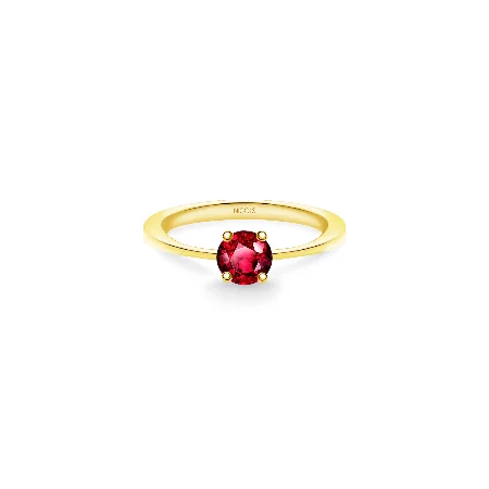 Isabella Ruby Solitaire Ring 0.50ct Yellow Gold