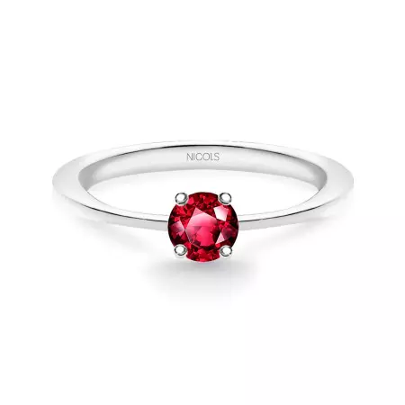 Isabella Ruby Solitaire Ring 0.20ct