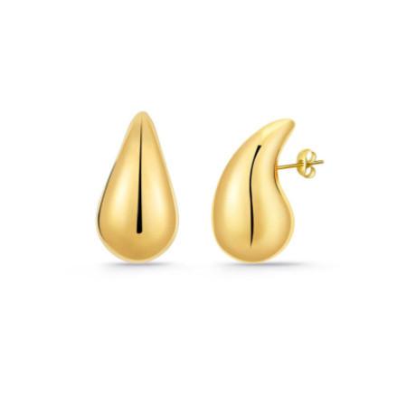 Drop Gold Earrings 20mm Nochentera