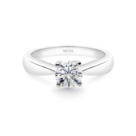 Jackie Engagement Ring White Gold (18kt) with Diamond 0.95ct