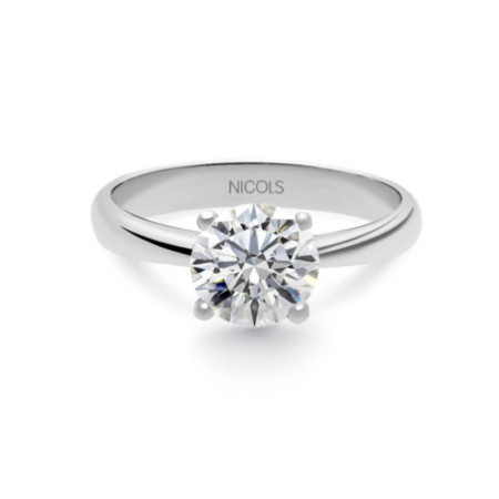 Frida Engagement Ring White Gold (18kt) with Diamond 0.75ct