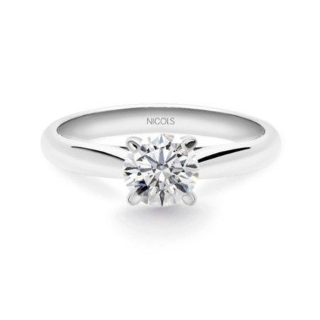 Engagement Ring NANCY White Gold (18kt) with Diamond 0.70ct