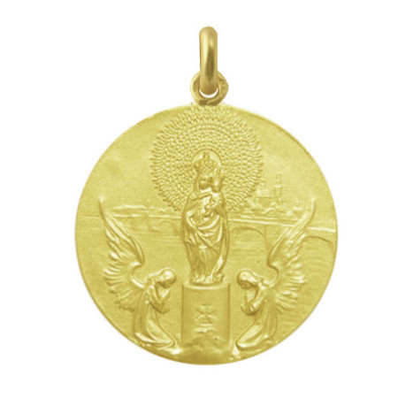 Medalla Virgen del Pilar Oro 18kt
