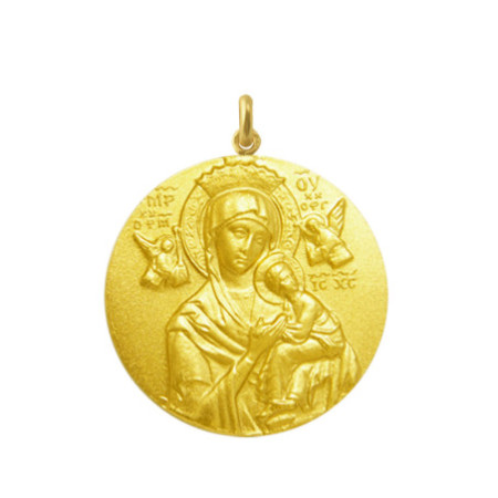 Our Lady of Perpetual Help Medal 18Kt