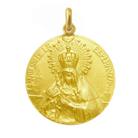 Virgin Hope Macarena Medal 18kt