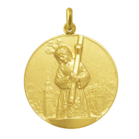 Jesus of Great Power Medal 18kt Gold