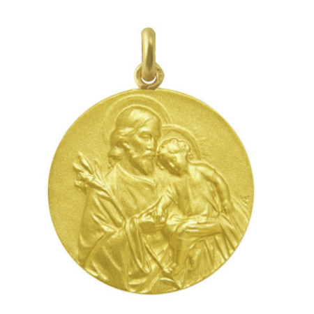 Saint Joseph Medal 18 kt Gold