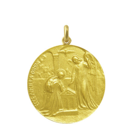 Medalla San Gabriel Oro 18kt